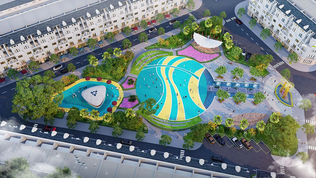 quảng trường nhạc nước tại economy city