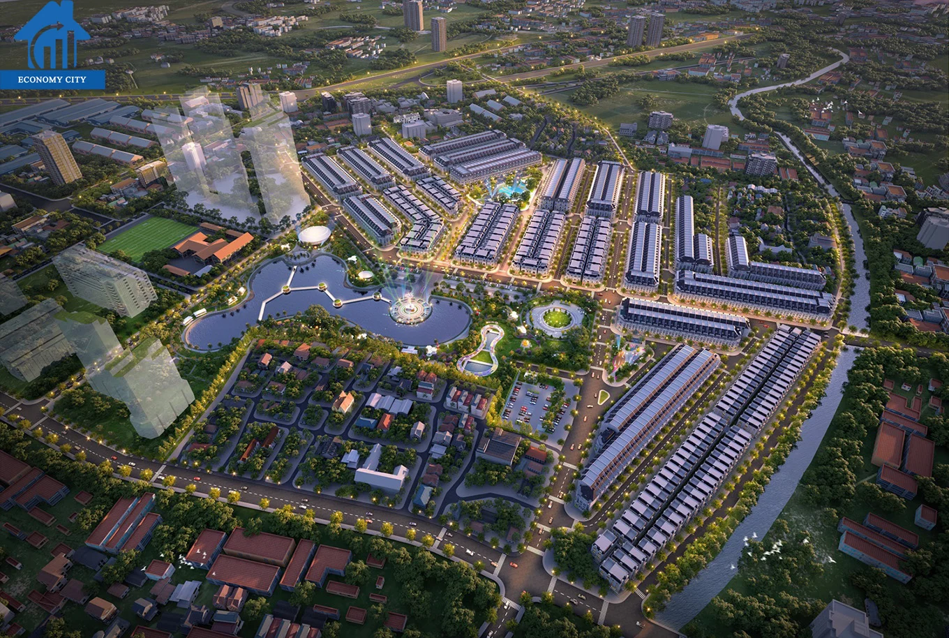 Phối cảnh dự án economy city hưng yên - ảnh cover